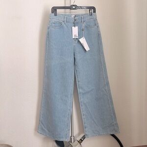 Iris and ink high waisted wide leg jeans
